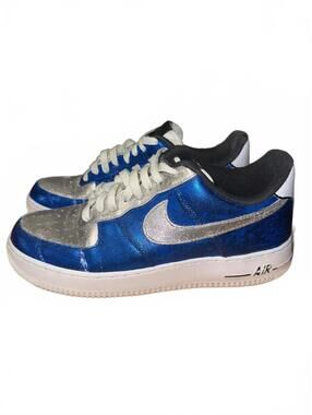 Nike Air Force 1 Low Custom Glitter Painted Size Men's 8.5 Women's 10